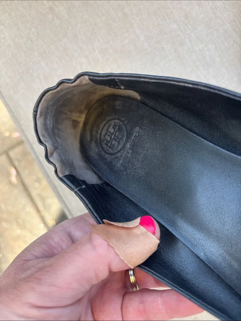 Tory Burch black leather